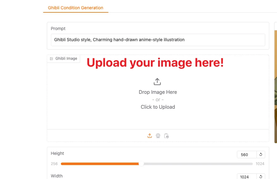 Upload your own image here